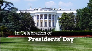 In Celebration of Presidents Day. The White house in the background